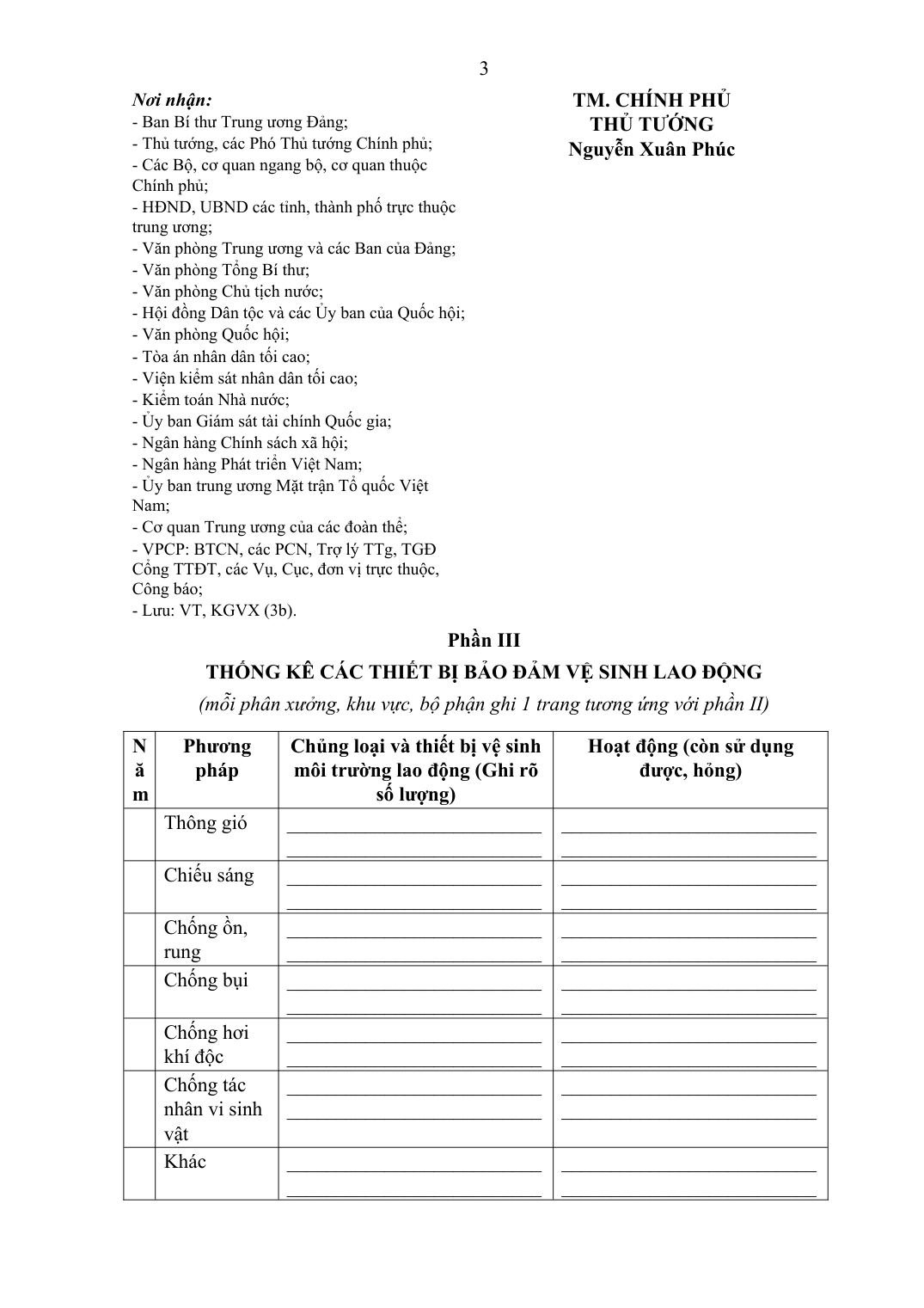 Bảng trong phụ lục (bảng kẻ ô để điền) — File Word kết quả