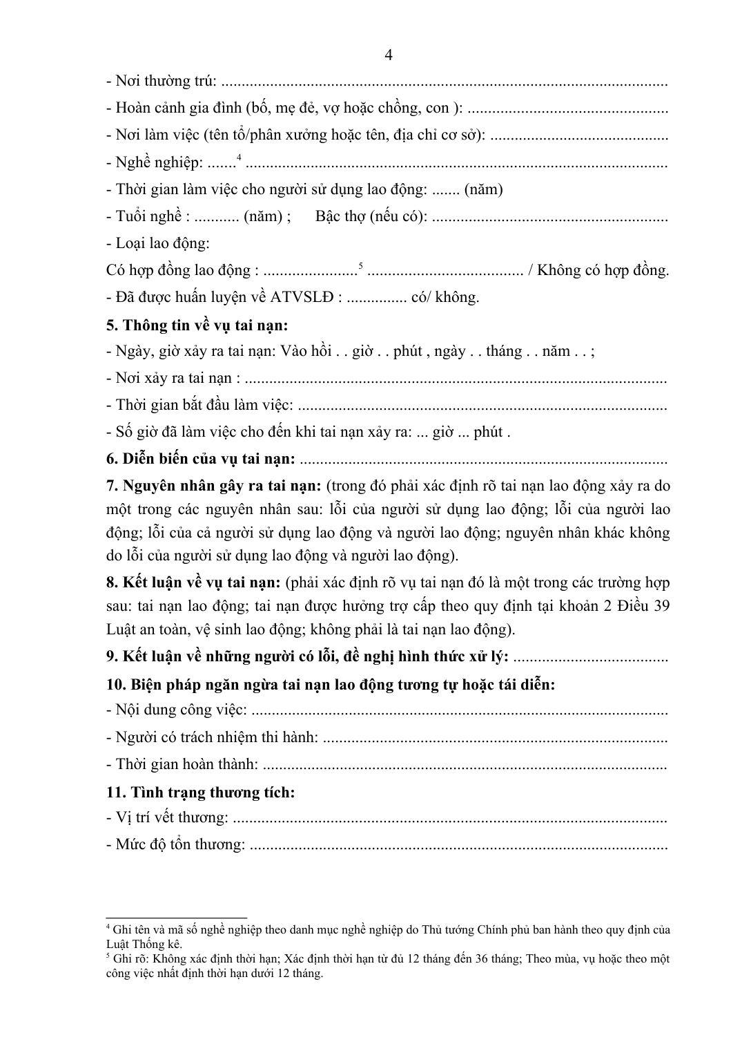 Biểu mẫu nhiều dòng chấm (phụ lục) — File Word kết quả